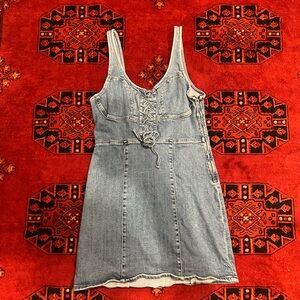 BDG Light Blue Denim Mini Dress